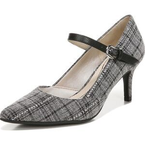 Lifestride Womens Sandrine 8.5 Black Plaid